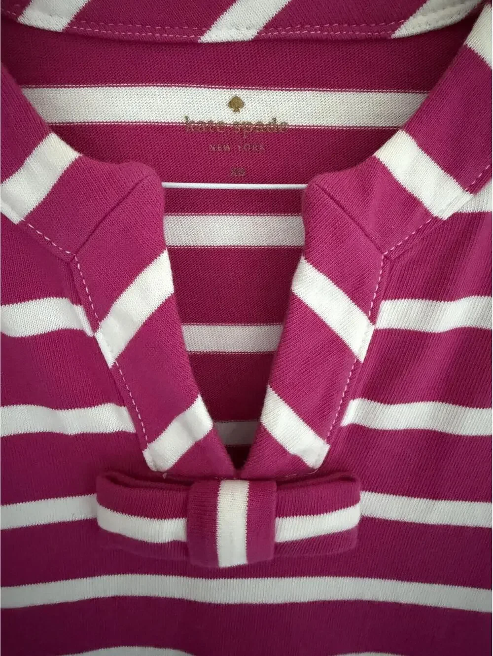 XS Kate Spade flawless pink/white striped mini dress